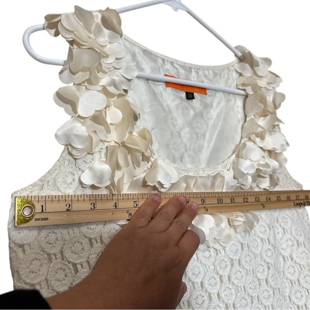 Cynthia Steffe Cream Lace Mini Drees,size 10